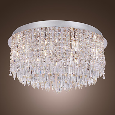 lustres de sala, led crystal ceiling lamp light with 5 lights for living room bedroom lustre de cristal