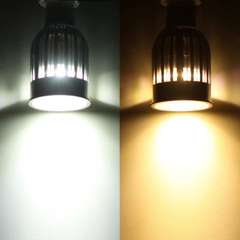 20pcs/lot cob led spotlight gu10 85-265v 5w 450lm warm white/whire led bulb spot light