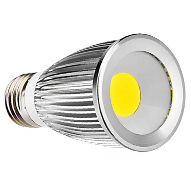 5pcs/lot led cob spotlight e27 85-265v 7w 630lm warm white/whire led bulb spot light