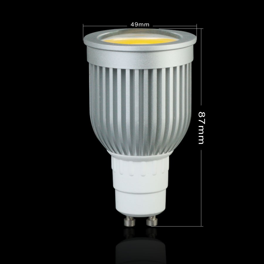 cob led spotlight gu10 85-265v 9w warm white/whire led bulb spot light