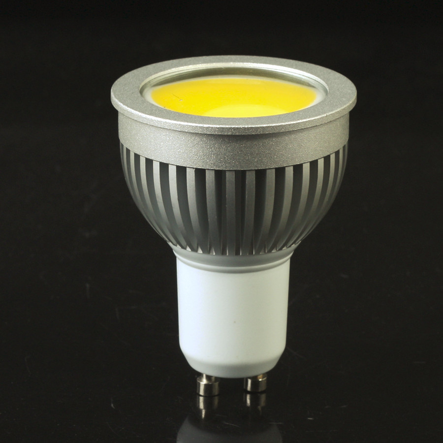 led cob gu10 85-265v 5w 450lm warm white/whire led lamp bulb spot light