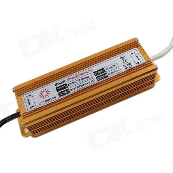 ip67 waterproof led driver 80w 2400ma constant current driver led power supply for projection lamp ( input 85-265v)
