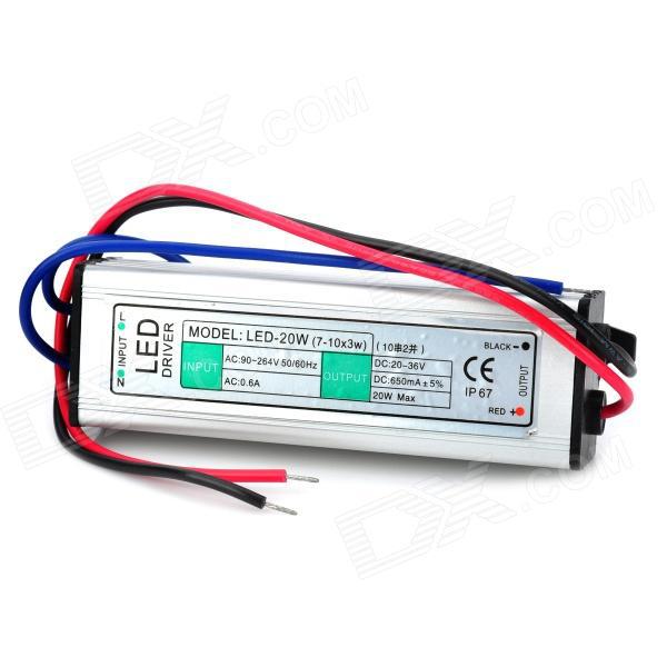 waterproof 15-20x1w 300ma led power supply constant current source led driver 20w - (ac 85~265v)