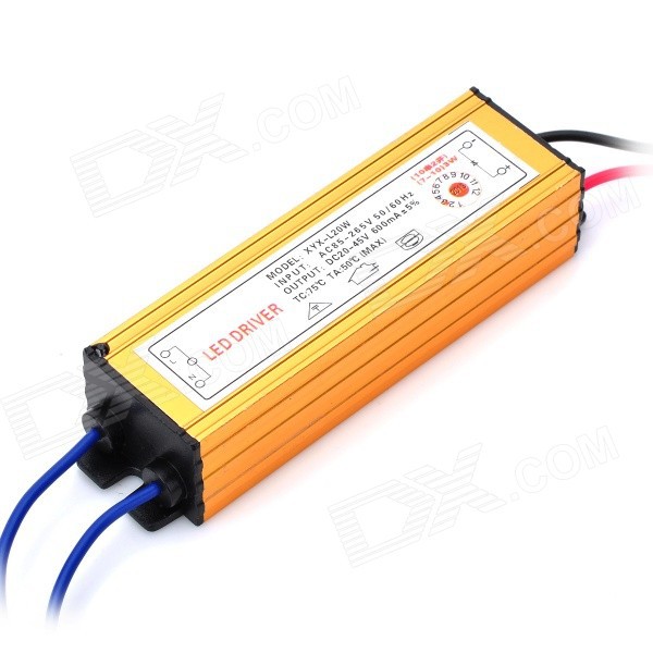 waterproof led driver 9-12x3w 27w 30w 36w 560ma constant current led power supply for led ( input 85-265v)