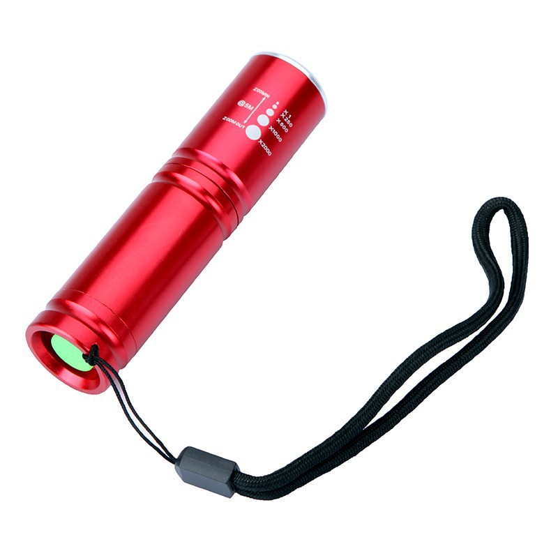 10pcs mini cree led flashlight torch 500lm 3-mode adjustable focus zoom led flash light aa or 14500 battery