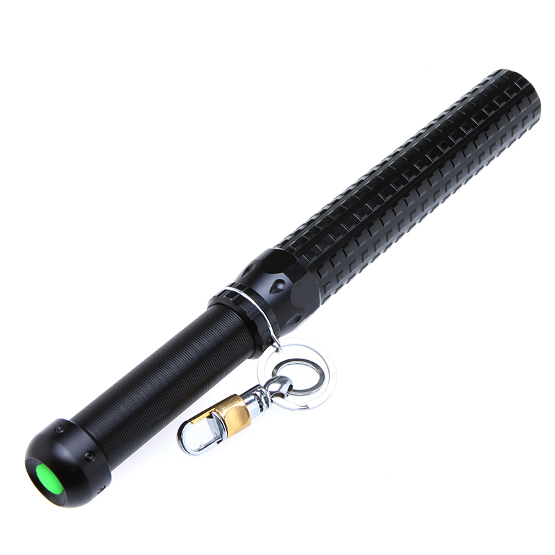 1pcs 500lm cree xpe xre long zoomable led flashlight torch self-defense stick flashlights with a key ring