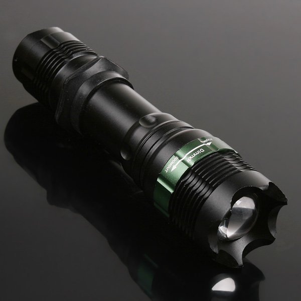 1pcs cree t6 3 mode led flashlight torch 900 lumens 7w zoomable torch led flash light