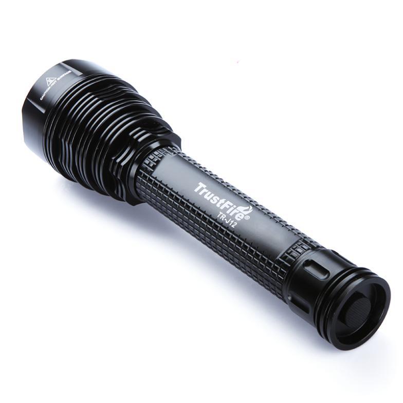 1pcstrustfire tr-j12 led flashlight torch 5 * cree xm-l xml t6 4500 lumen 4500lm 5 switch modes flash light