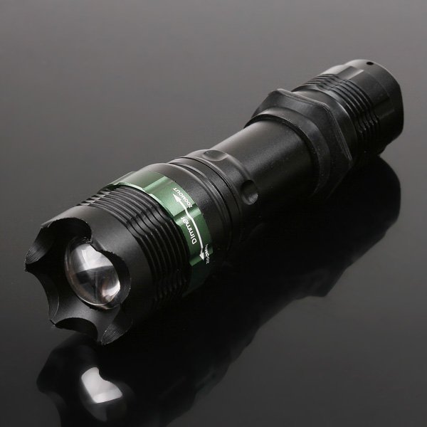 4pcs cree t6 3 mode led flashlight torch 900 lumens 7w zoomable torch led flash light