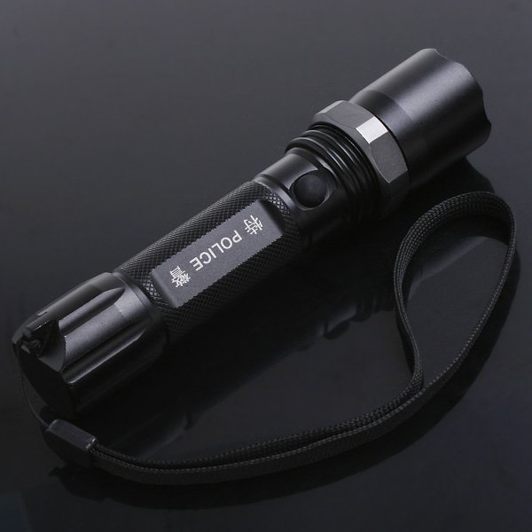 4pcs/lot 3w led torch adjustable focus beam cree q5 chargeable led flashlight torch 3 modes zoomable chargeable
