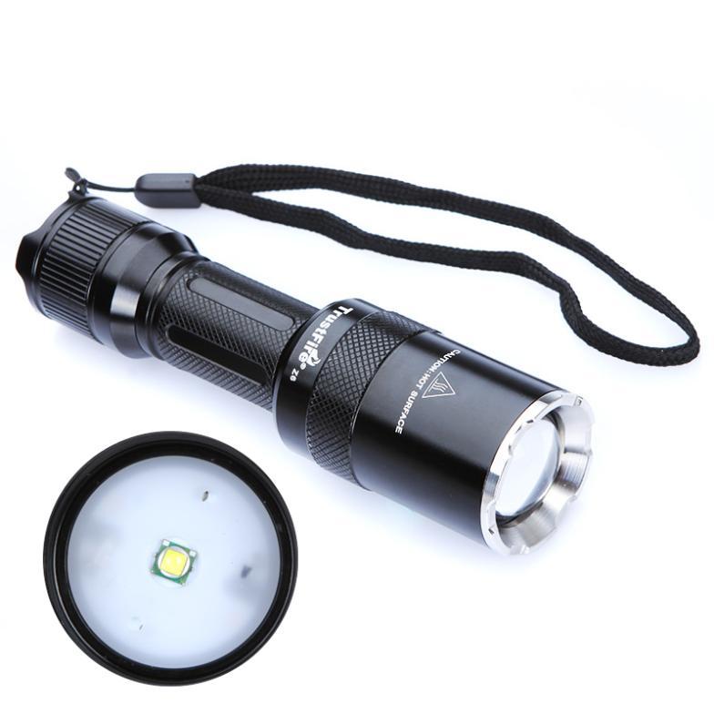 4pcs/lot trustfire z6 led flashlight torch cree xml xm-l t6 1000lm adjustable focus flash light