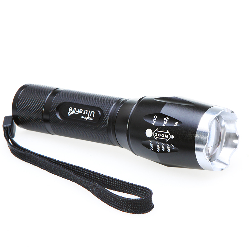 4pcs/lot ultrafire 1000 lumen cree xm-l xml t6 led flashlight adjustable torch lamp 18650 or 3*aaa