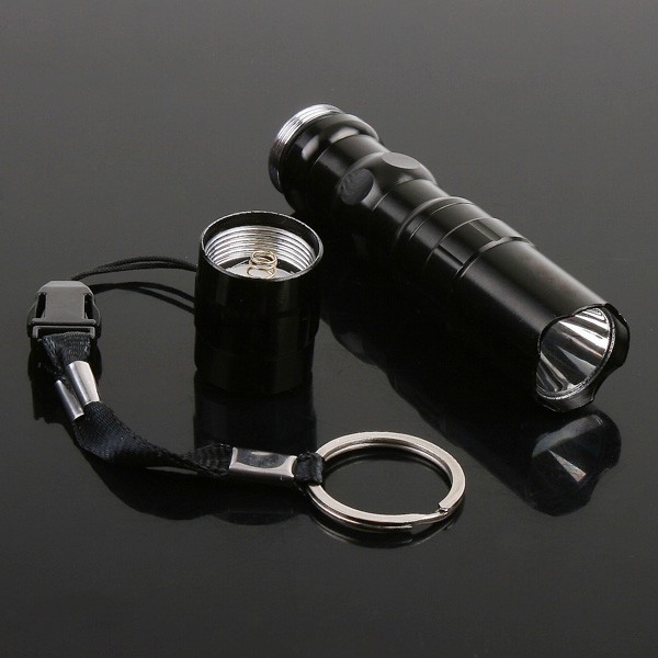 5pcs/lot 3w mini aluminum led light flashlight torch waterproof camping sporting portable led torch