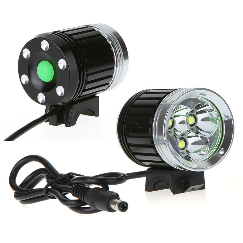 new!!waterproof 3*cree t6 led bicycle bike light headlamp headlight 3600lm 4 modes