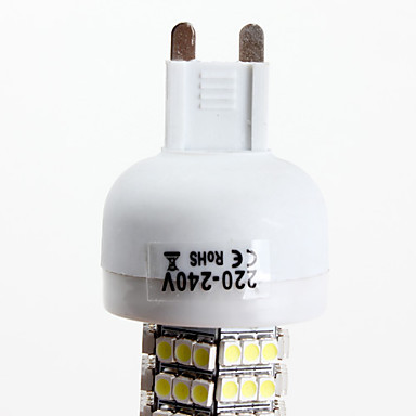4pcs g9 led 220v 6w 120*smd3528 warm white/white led corn lamp bulb g9 220v for home lighting