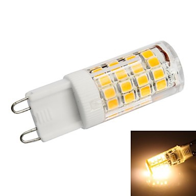 g9 led 220v 5w 51*smd3528 380lm warm white/white led lamp bulb g9 220v for home lighting