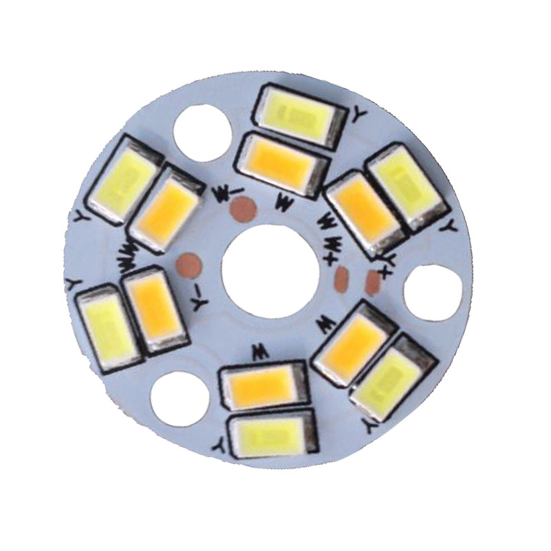 energy saving round 12pcs leds super bright led chip light changeable colors warm yellow cool white led chip for bulb downlight
