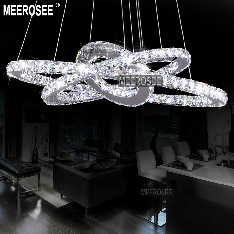led crystal ring pendant light led ring suspension pendant lamp fast and
