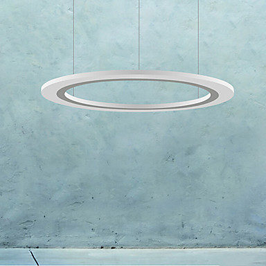 50cm simple style acrylic round hanging modern led pendant light lamp for dining living room lighting , lustres de sala