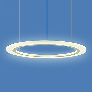 60cm simple style acrylic hanging modern led pendant lights lamp for dining living room lighting , lustres e pendentes de sala