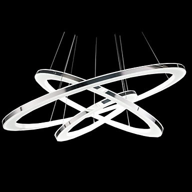 acrylic three rings modern led pendant light lamp for living room,lustres e pendentes de sala