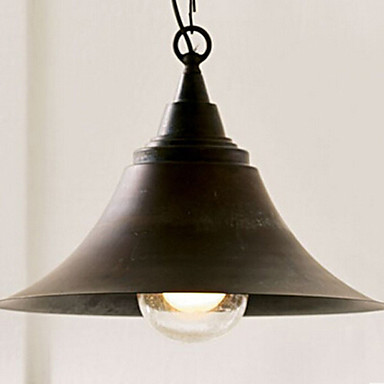 american countryside loft style edison bulb vintage industrial pendant light, retro lamp in metal shade