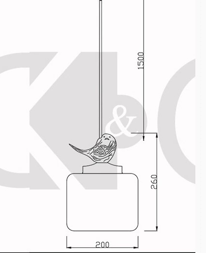bird shaped led modern lighting pendant lights handing lamp with glass lampshade for dinning room pendente de teto luz