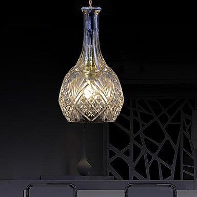 bottle shape hanging modern led pendant light fixtures for home lighting, luminaria lustres e pendente de sala