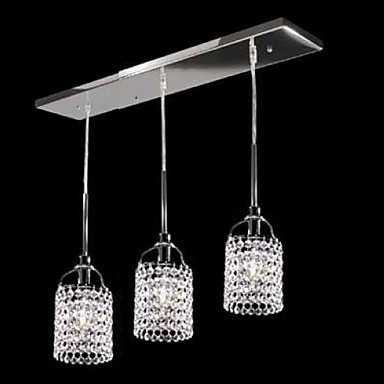 led modern crystal pendant light lamp with 3 lights for living room,lustre de cristal,lustres de sala