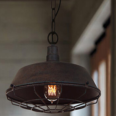 luminaire led industrial style handing pendant light lamp with aluminum shade