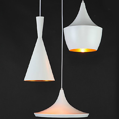 luminaire led modern pendant light handing lamp,3 lights,american style white iron aluminum spinning