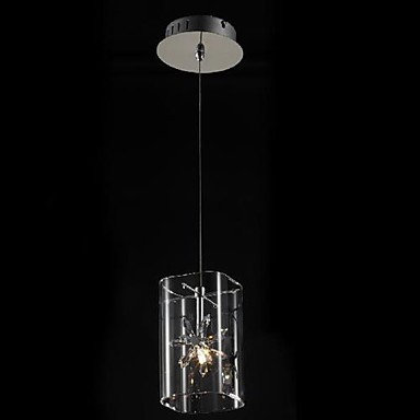 mini handing glass led modern pendant lights lamps with 1 light for living dinning room