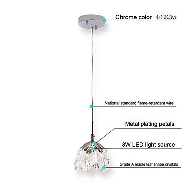 modern led crystal pendant lights lamp with 1 light for living room,lustre de cristal,lustres de sala