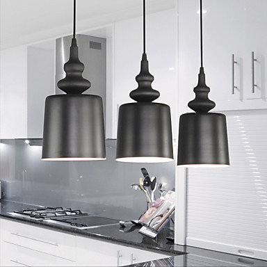 modern led pendant light lamp with iron shade for living dinning room, lustres e pendentes de sala teto