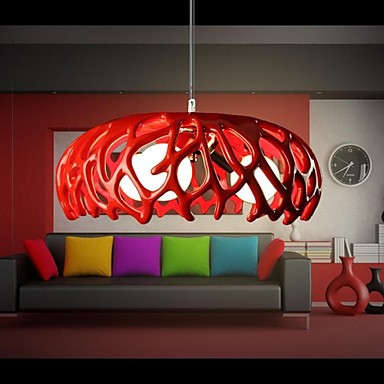 resin and glass modern led pendant light lamp for living dinning room, lustres e pendente sala teto lamparas