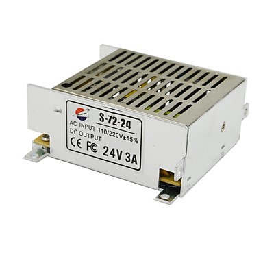 switching led power supply adapt 24v 72w 3a ,led electronic transformer 220v to dc 24v