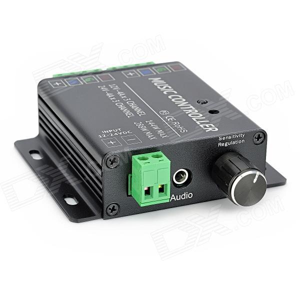 wireless music controler rgb led controller - black for rgb strip module (dc 12v/24v)