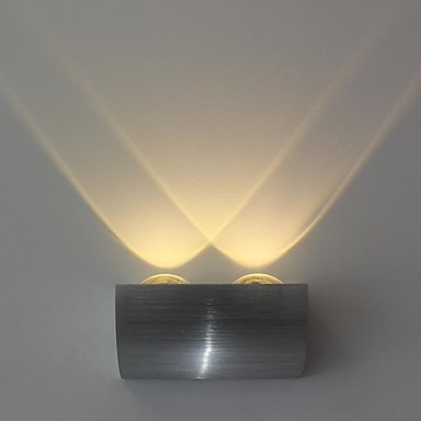 2w aluminium acrylic modern led wall light with 2 lights for home lighting lamp wall sconce