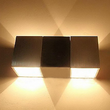 2w aluminum modern led wall light lamp with 2 lights for home lighting wall sconce