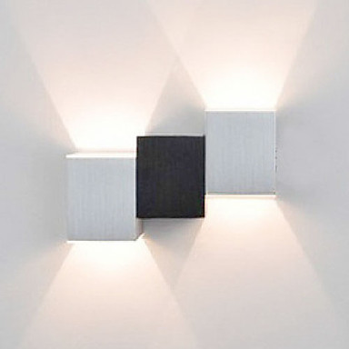 2w artistic cubic body modern led wall light lamps for home wall sconce