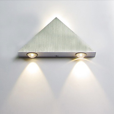 3w triangle designed aluminum modern led wall light lamp with 3 lights for home wall sconce