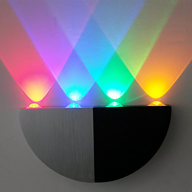4w semicircle modern led wall lamp light with 4 lights for home lighting wall sconce aluminium acrylic 100~240v input