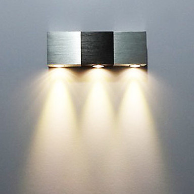 aluminum modern led wall light lamp with 3 lights for home wall sconce