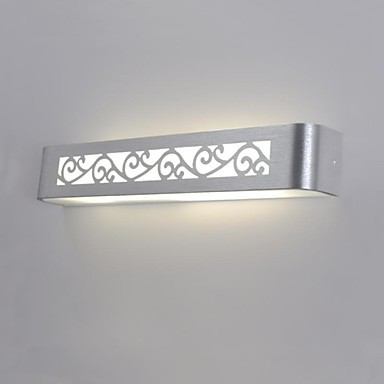 brushed aluminum modern led wall lights lamp with 1 light for home lighting,wall sconce