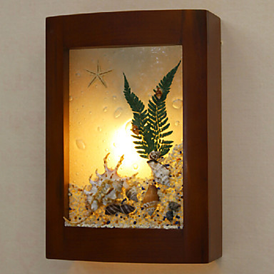 creative wood frame modern led wall lamp light,wall sconce arandelas lampara de pared