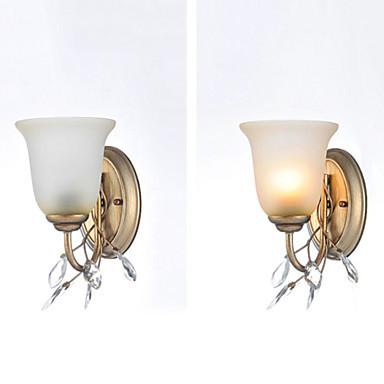 led wall sconce, country style vintage led wall lamp light for bathtroom bed home lighting