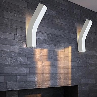 light wall sconce, white acrylic modern led wall lamp for bed home lighting