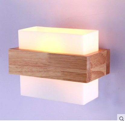 northern europe style wood led wall light lamps for home lighting,wall sconce arandela lamparas de pared