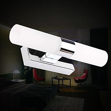 stainless steel modern led wall light lamps with 2 lights for bedroom livng room lighting wall sconce
