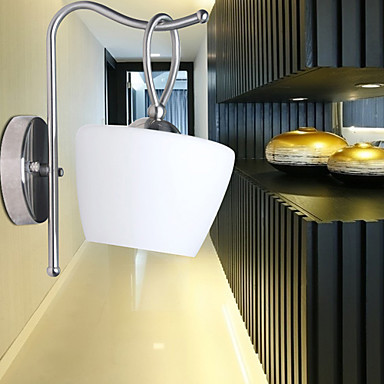 stylish in white shade modern led wall lamp lights with 1 light for home lighting,wall sconce